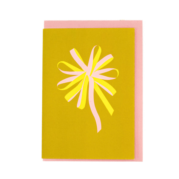 Folded card | Swirl Yellow