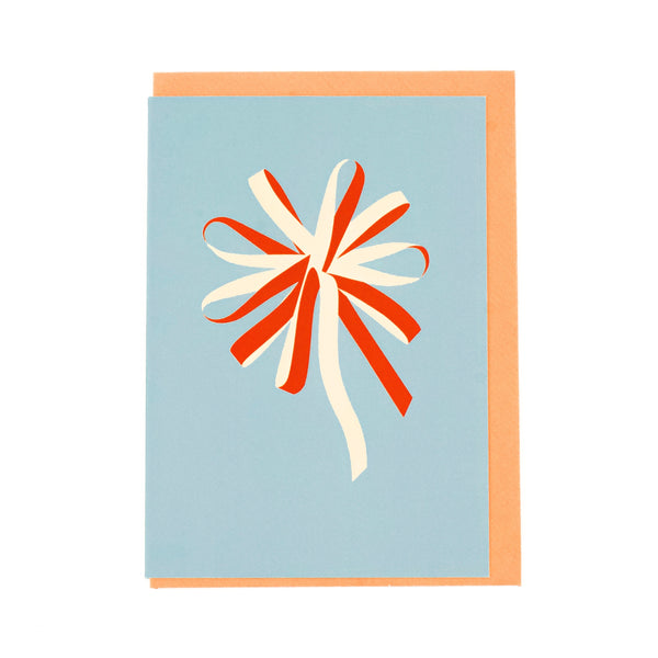 Folded Card | Swirl Red