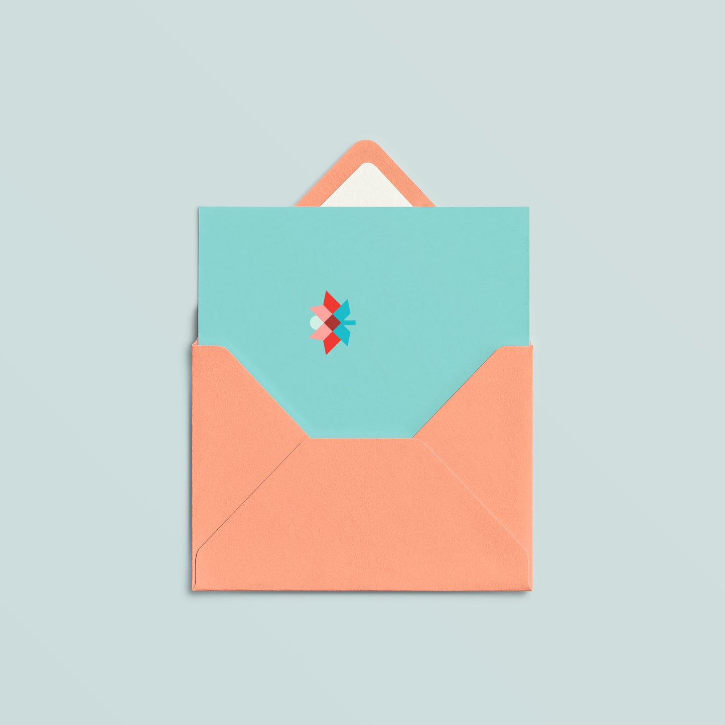 A7 Card Set of 3 | Patch Flower Blue