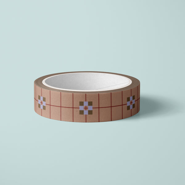 Washi tape | Flowerblock Mocca