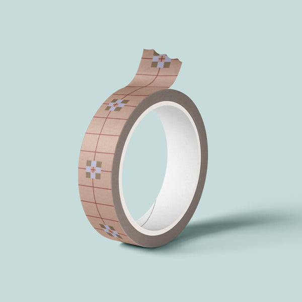 Washi tape | Flowerblock Mocca