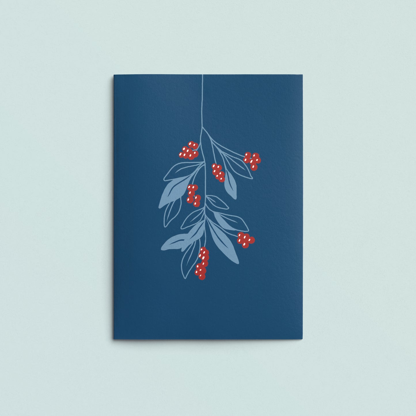 Folded Card | Berry Branch Blue