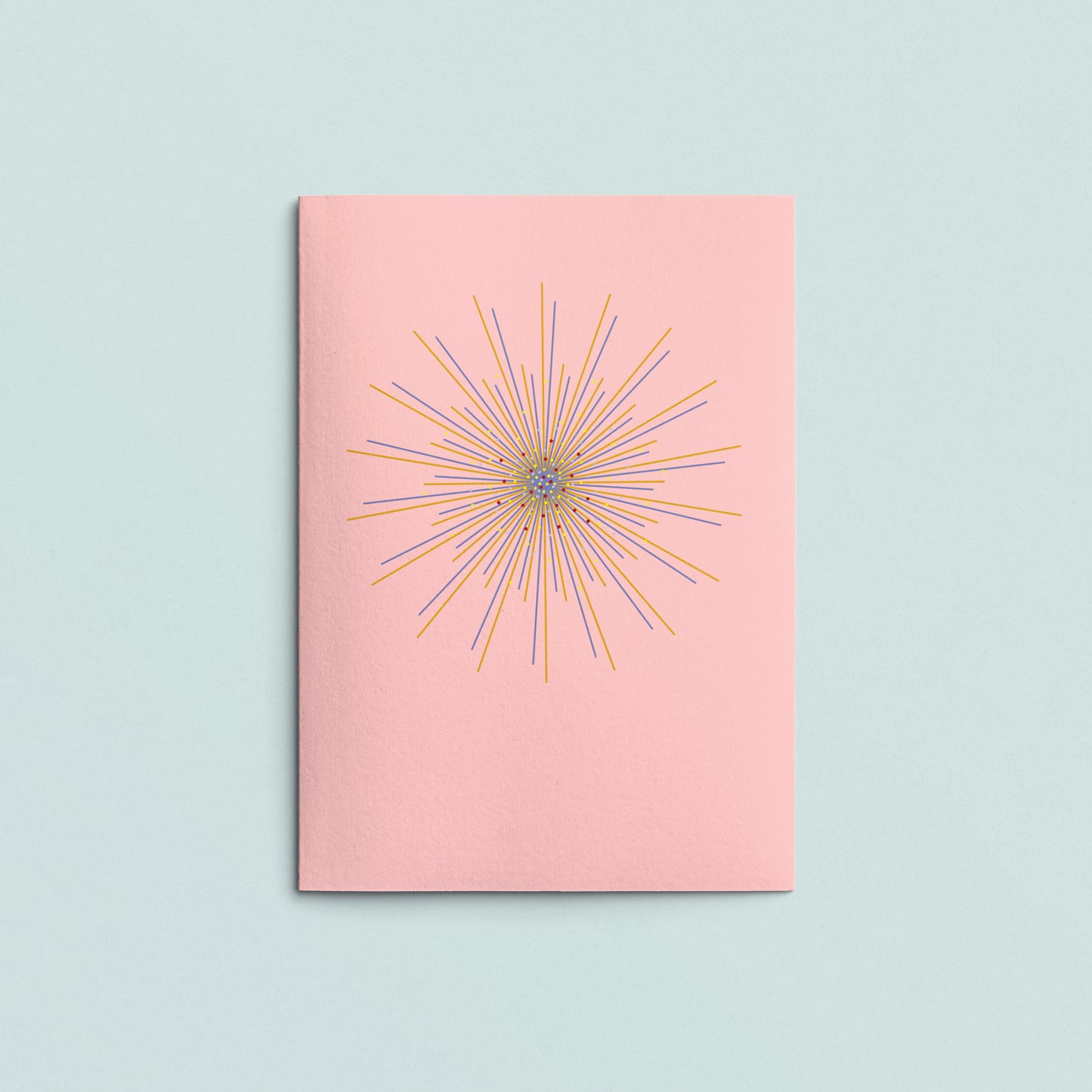 Folded Card | Firework Pink Sky
