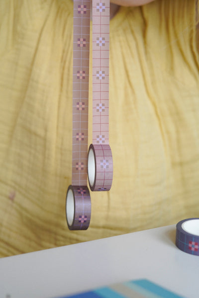 Washi tape | Flowerblock Mocca