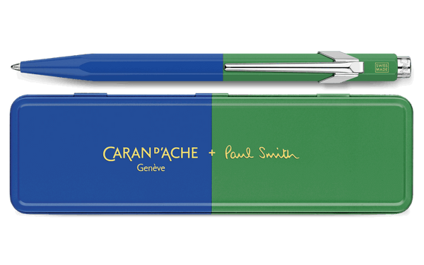 Caran D'Ache X Paul Smith 849 - Cobalt Blue & Emerald Green