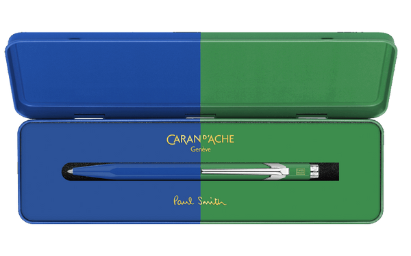 Caran D'Ache X Paul Smith 849 - Cobalt Blue & Emerald Green