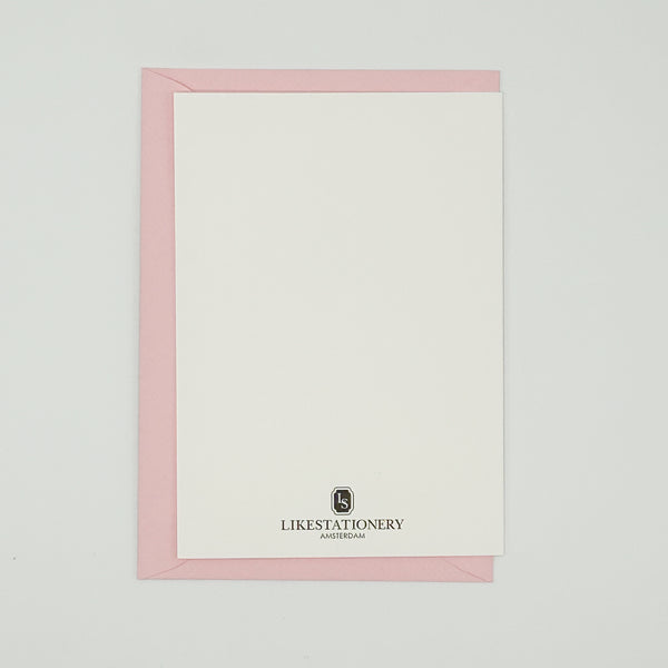 Folded Card | Graphic Grid Pink