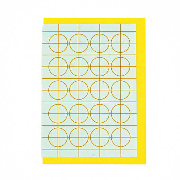 Folded Card | Graphic Grid Mint