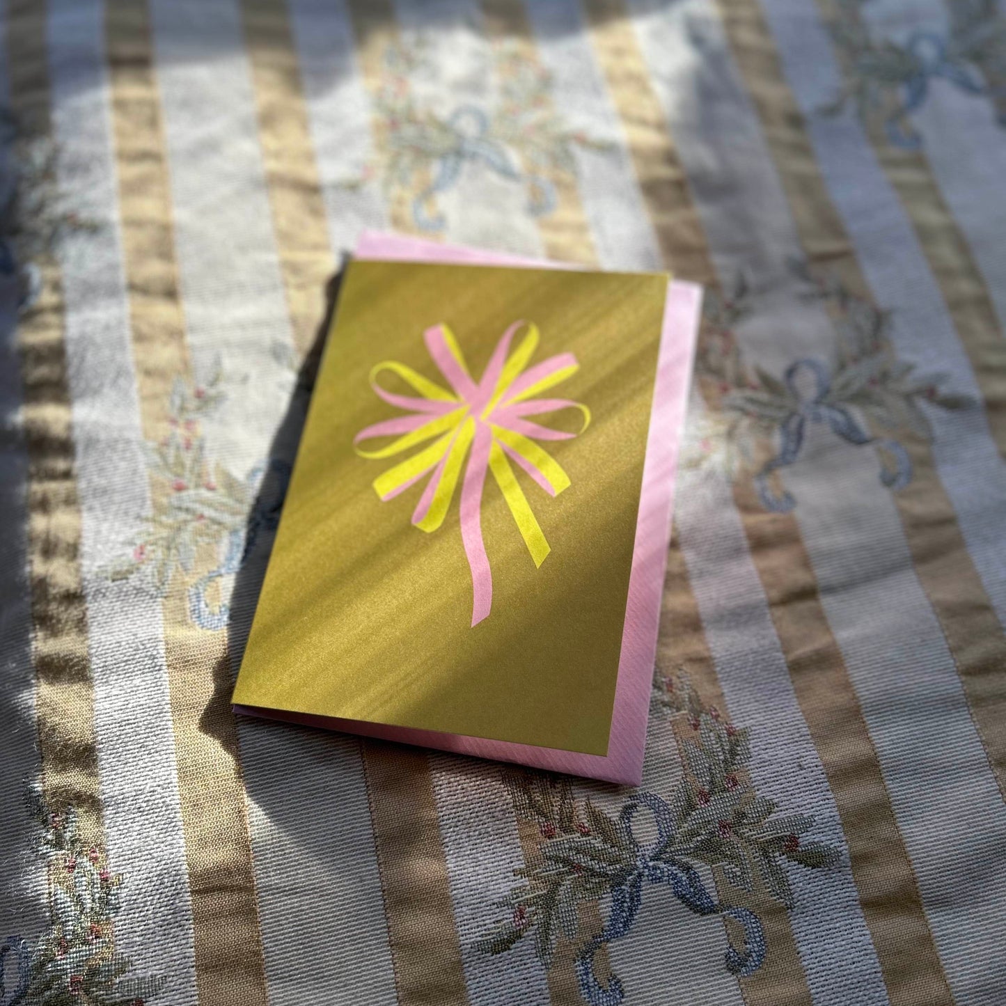 Folded Card | Swirl Mustard