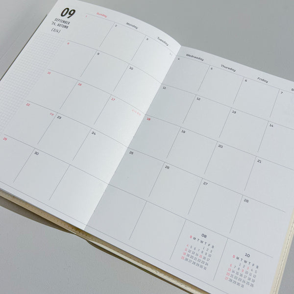 The Planner L | Cream Mint