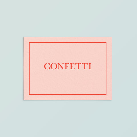 Casual Card  | Confetti
