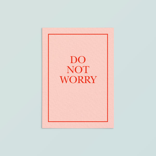Casual Card  | Do Not Worry