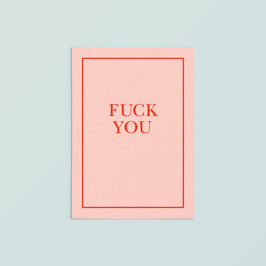 Casual Card  | Fuck You