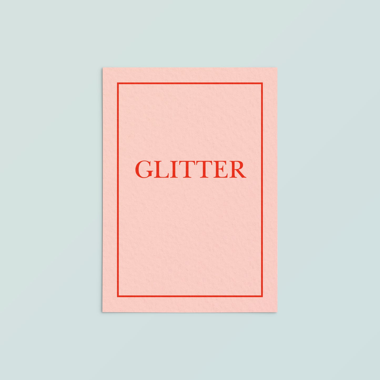 Casual Card  | Glitter