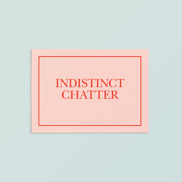 Casual Card  | Indistinct Chatter