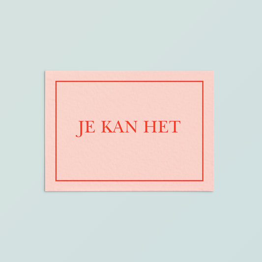 Casual Card  | Je Kan Het