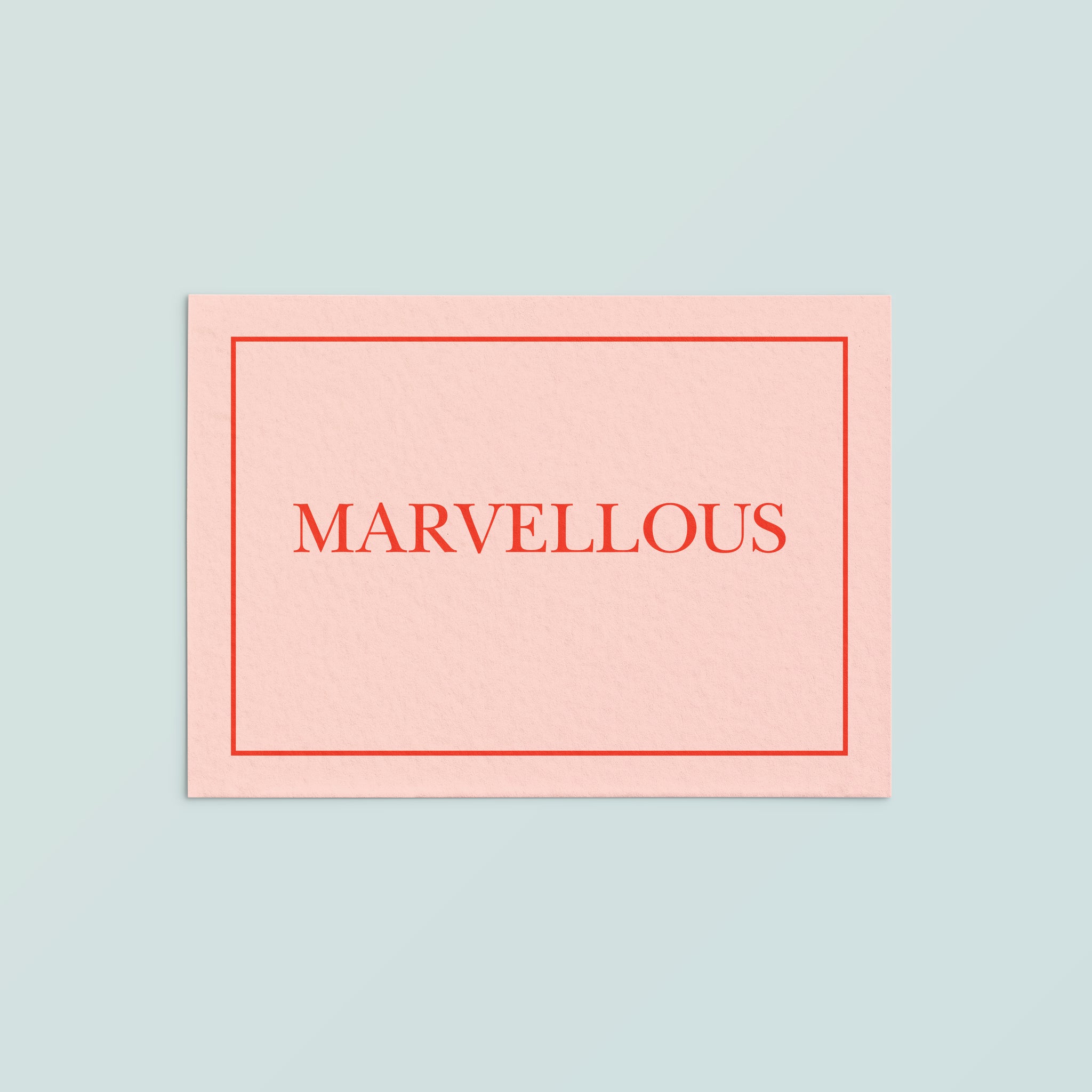 Casual Card  | Marvellous