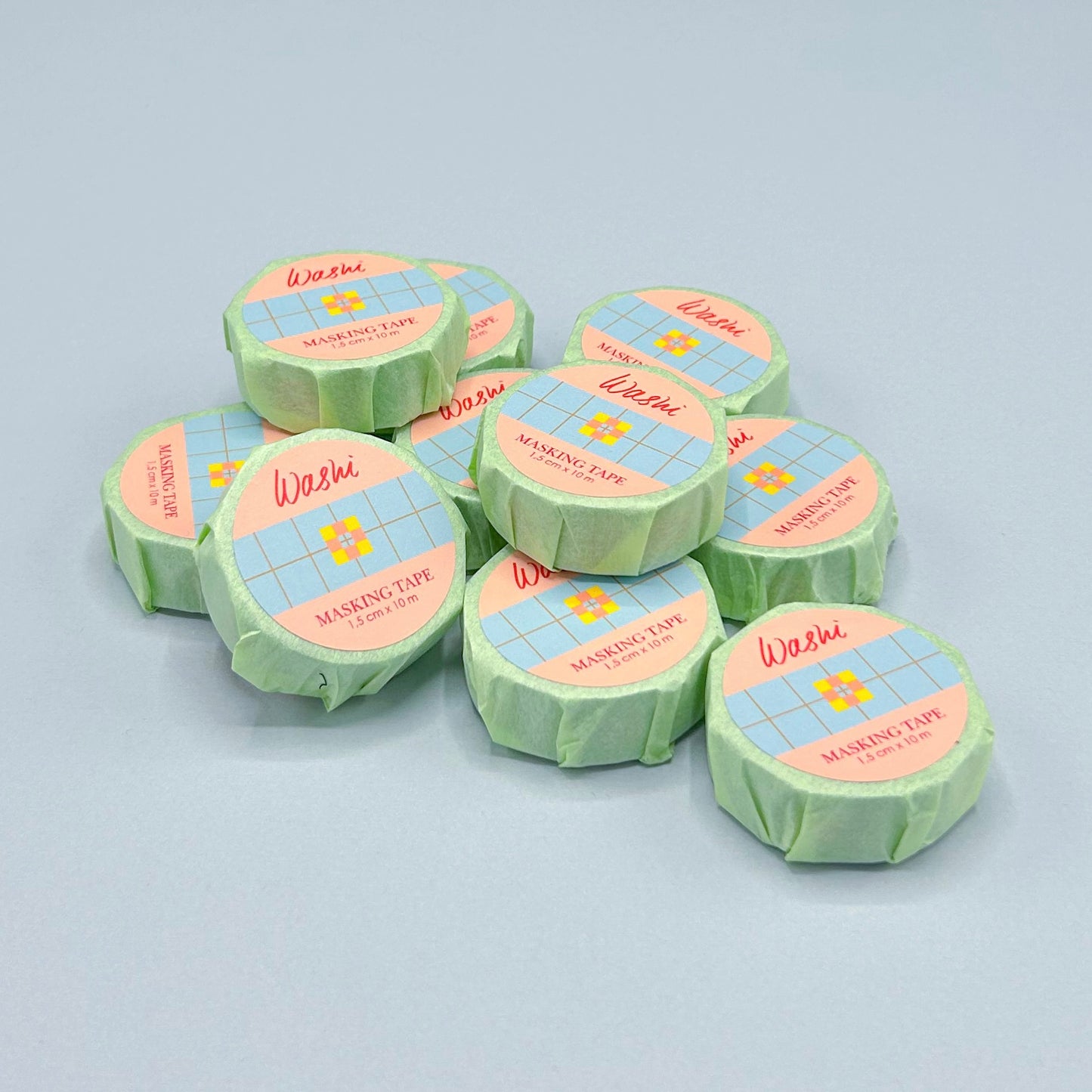 Washi tape | Flowerblock Mint