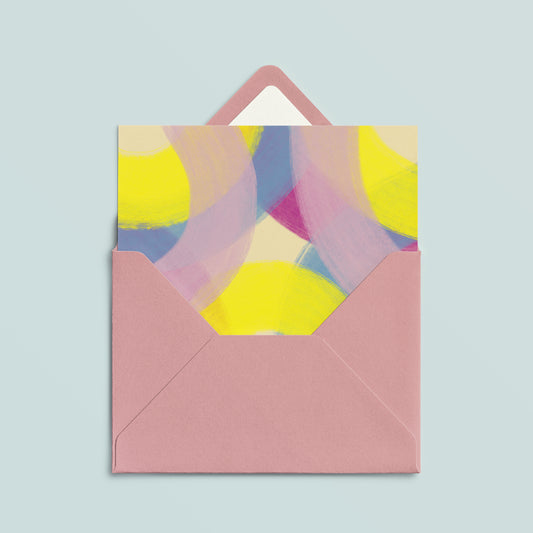 Folded Card | Painted Lemon Ovals