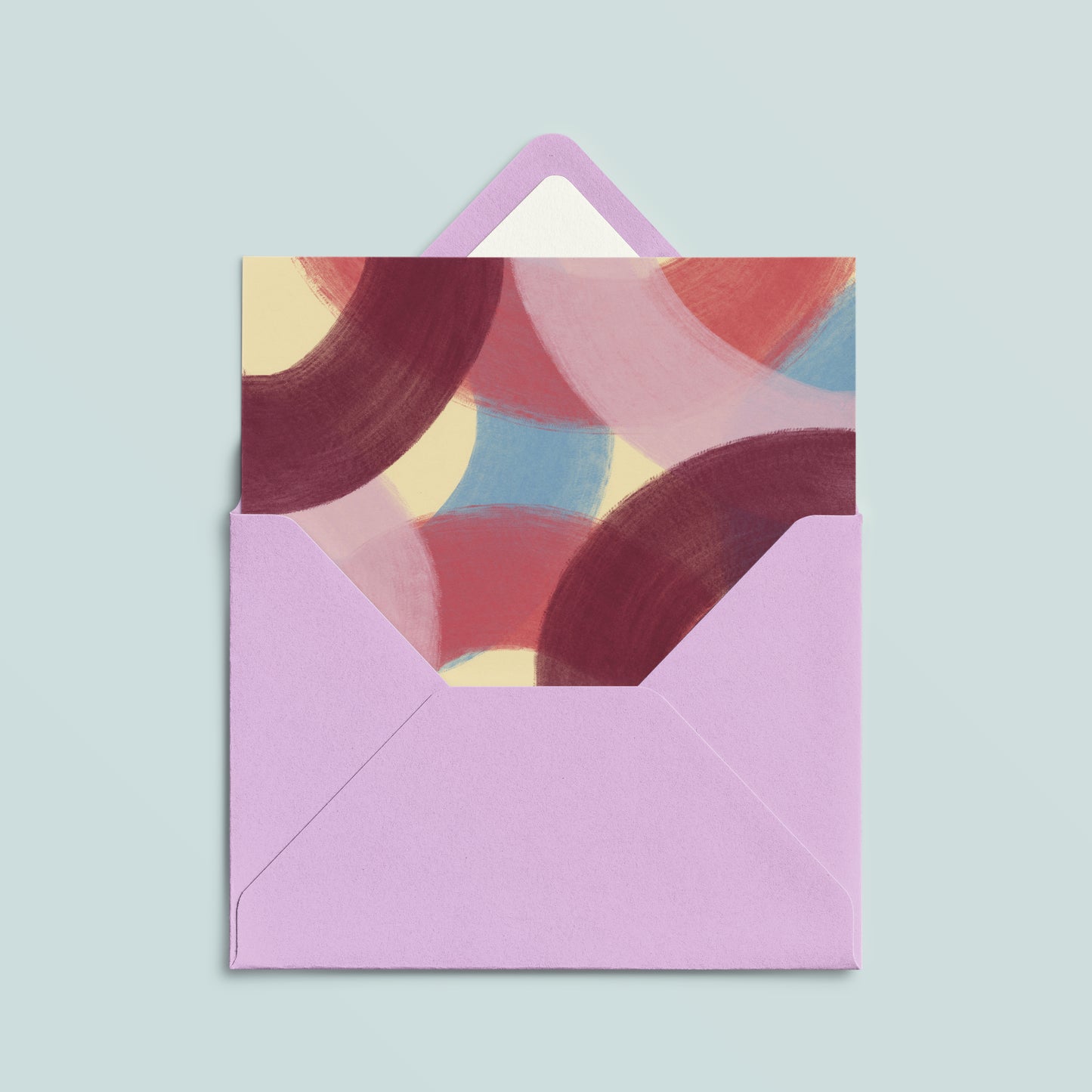 Folded Card | Painted Lilac Ovals