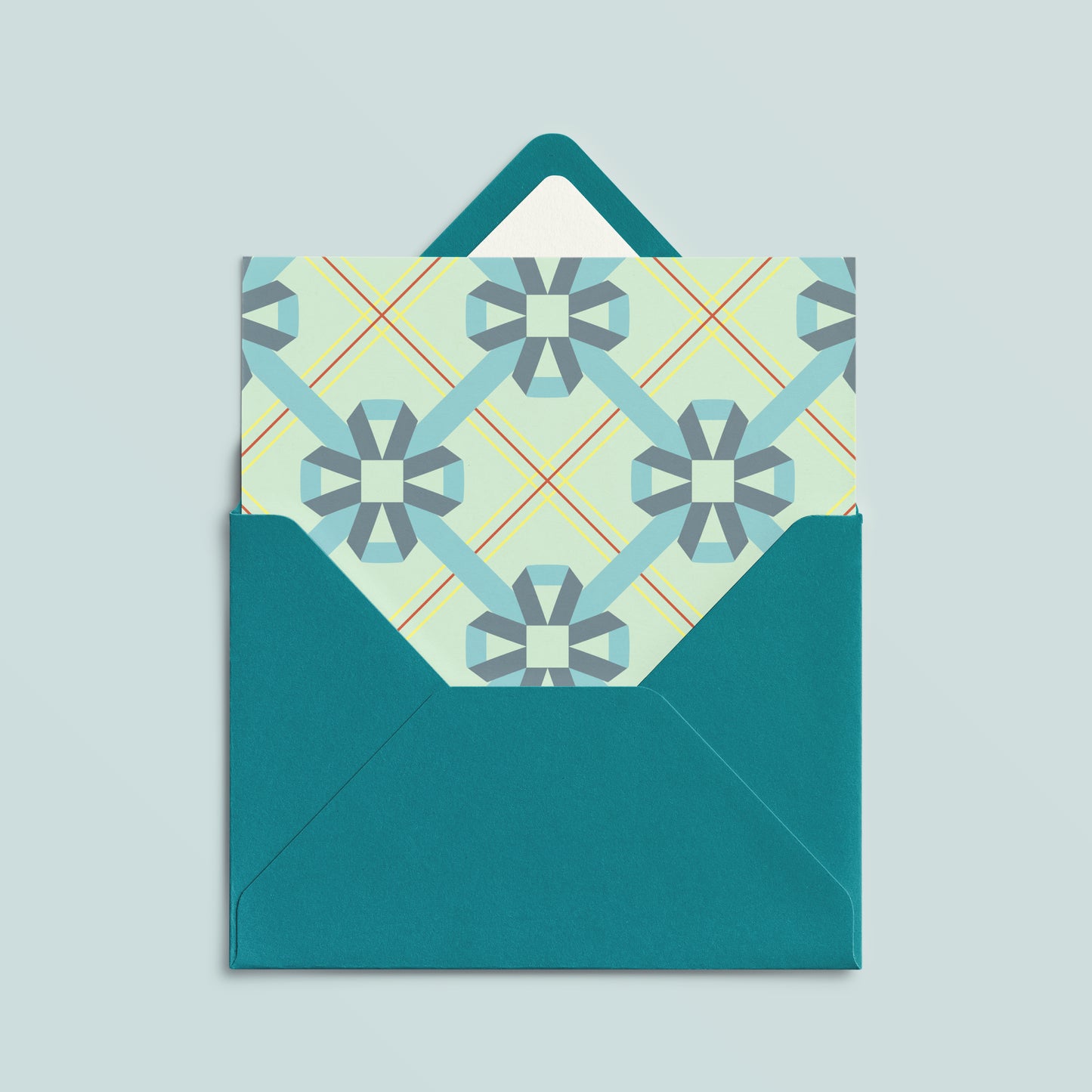 Folded Card | Elle Bow Mint
