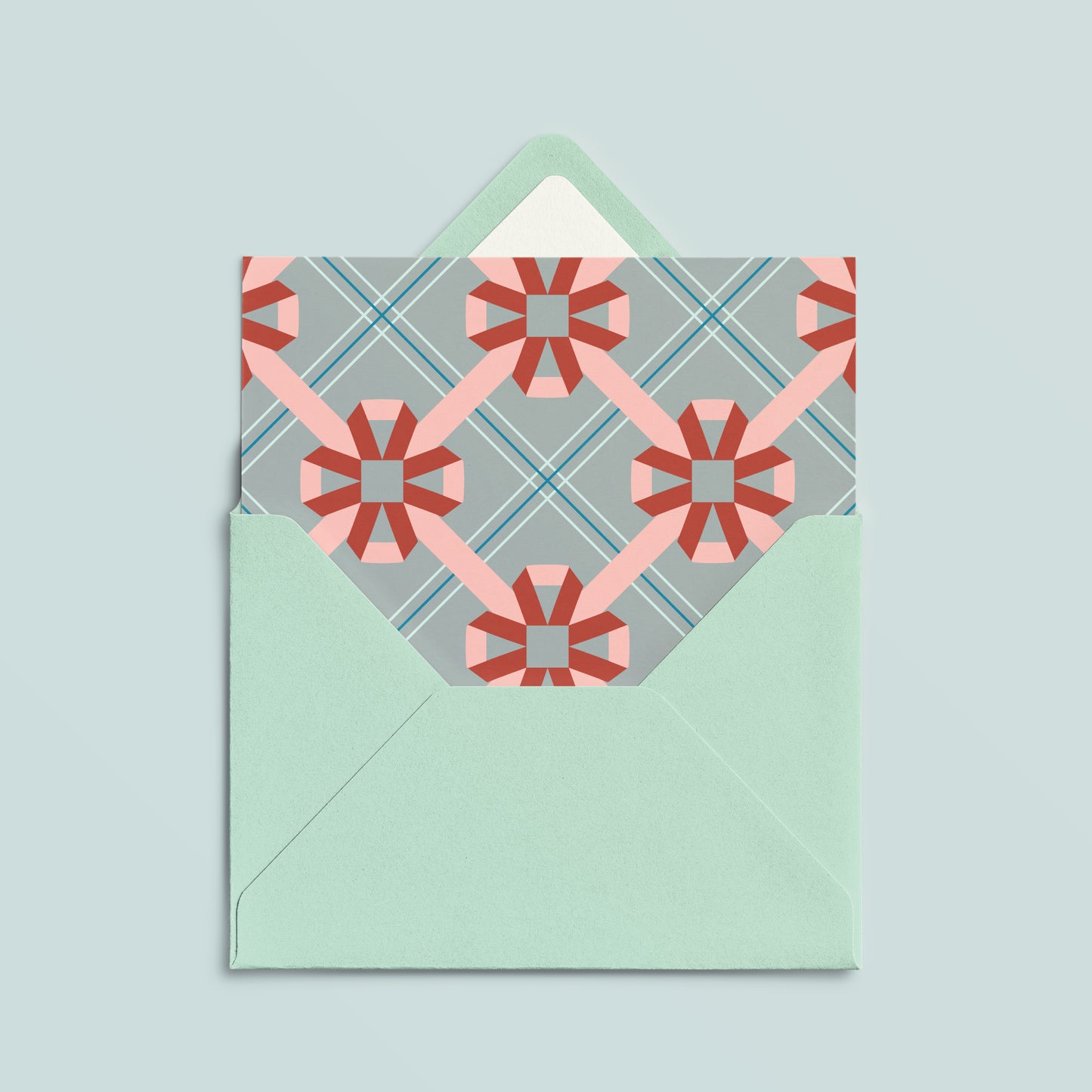 Folded Card | Elle Bow Pink