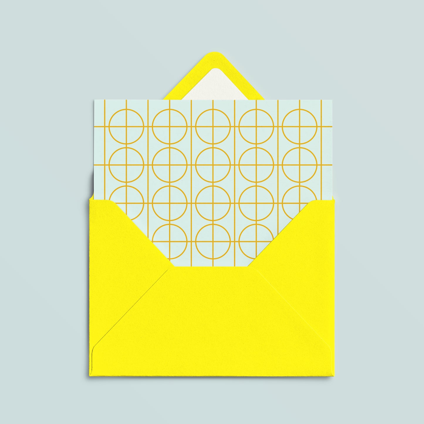 Folded Card | Solid Grid Mint