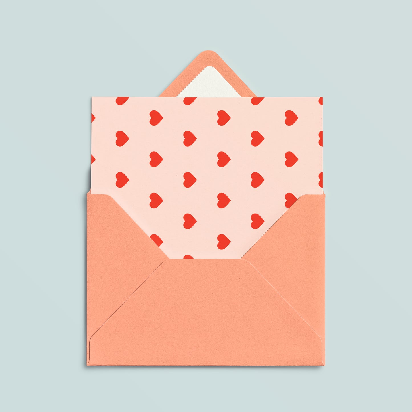 Folded Card | Hearts Nude