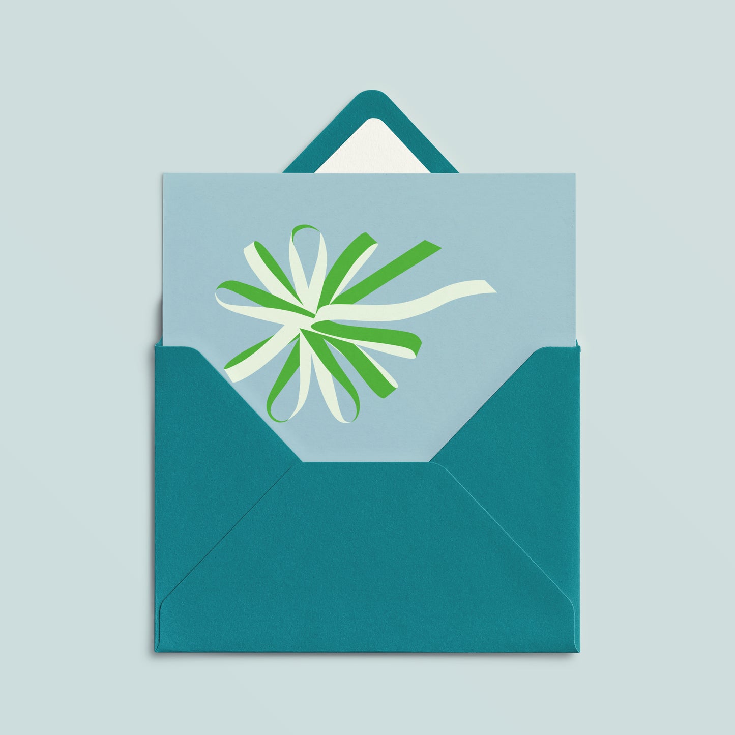 Folded Card | Swirl Grey