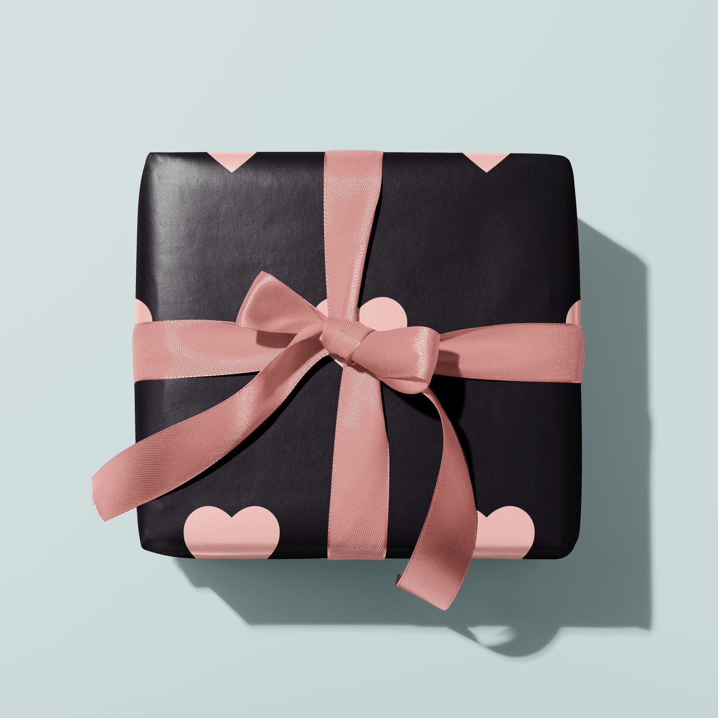 Gift Wrap | Hearts Black