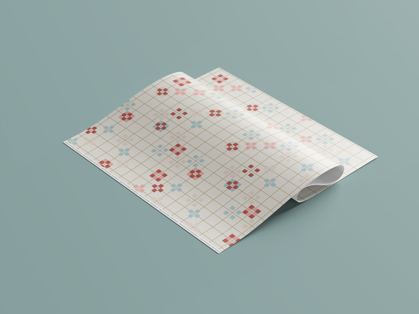 Gift Wrap | Blossom Blocks Creme