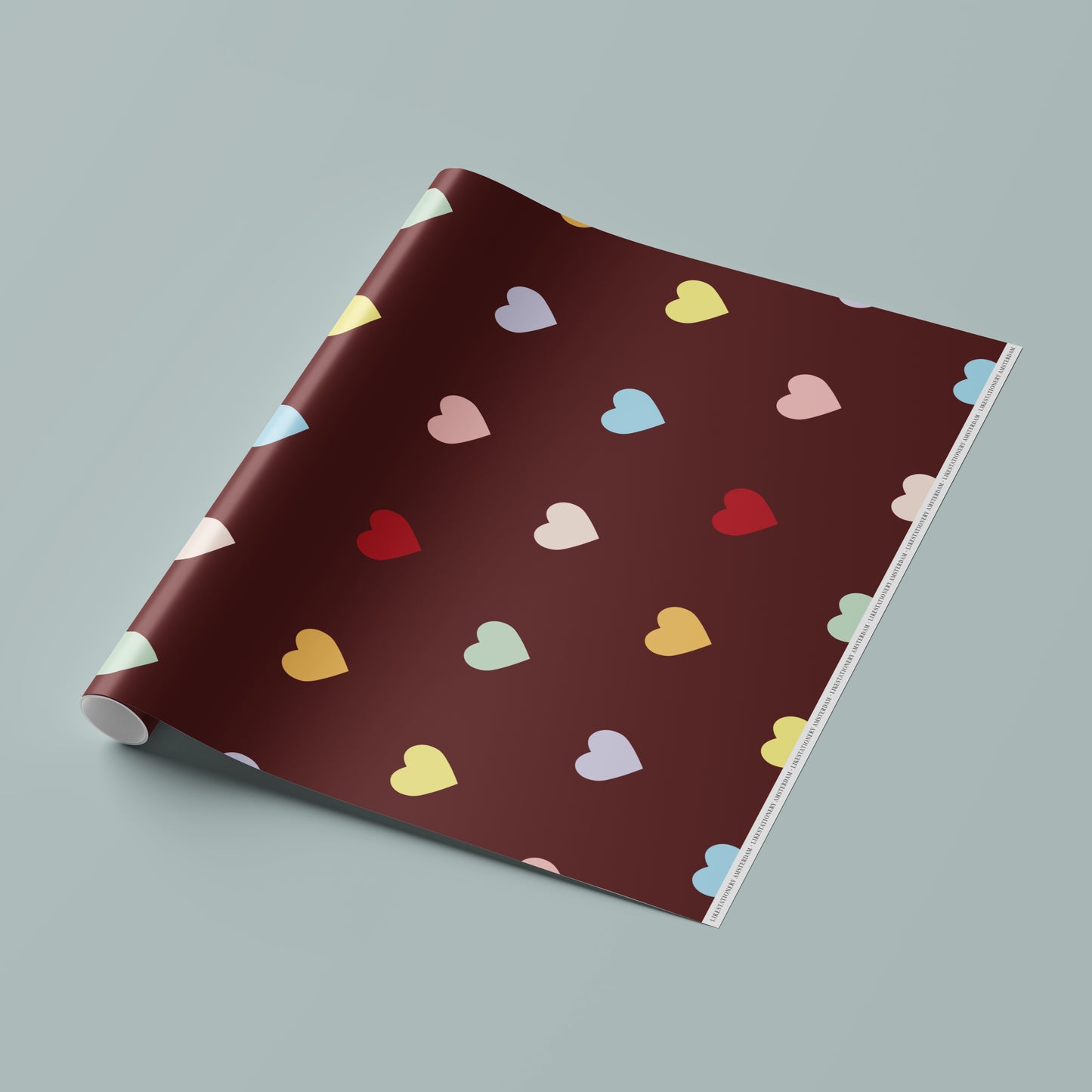 Gift Wrap | Multi Hearts Wine