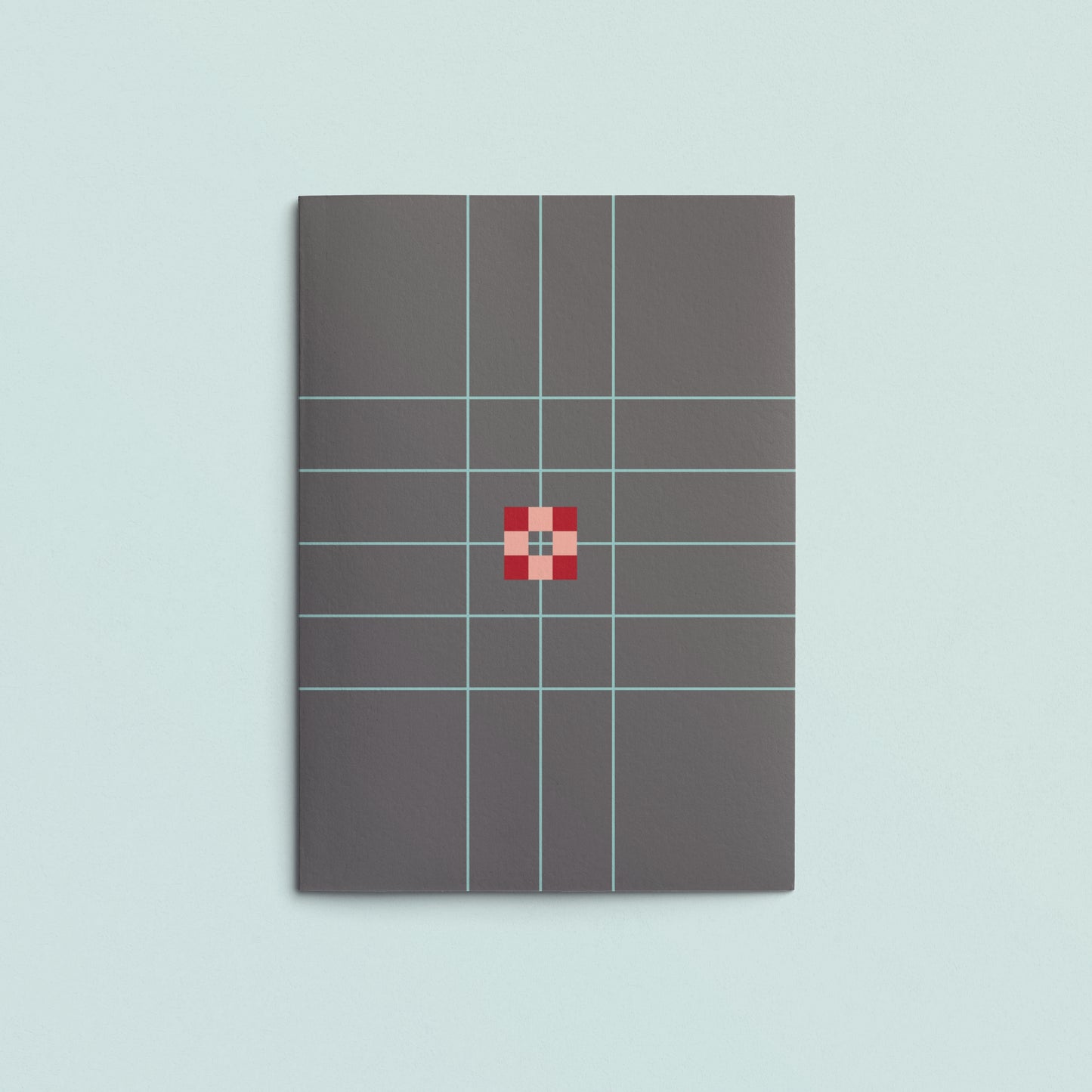Folded Card | Patch Grid Charcoal