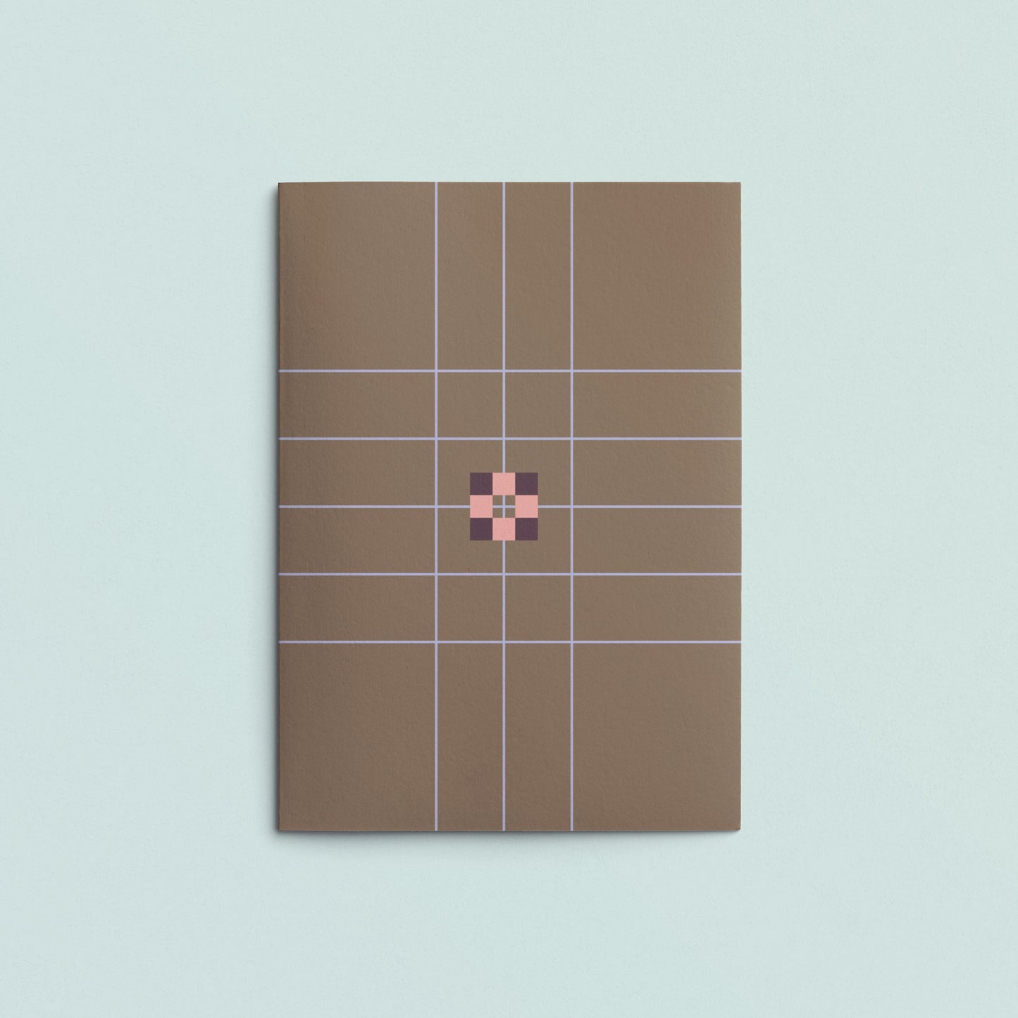 Folded Card | Patch Grid Chocolat