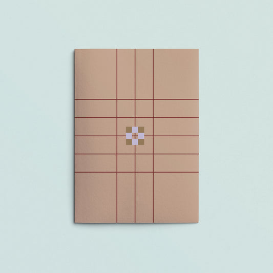 Folded Card | Patch Grid Cinnamon