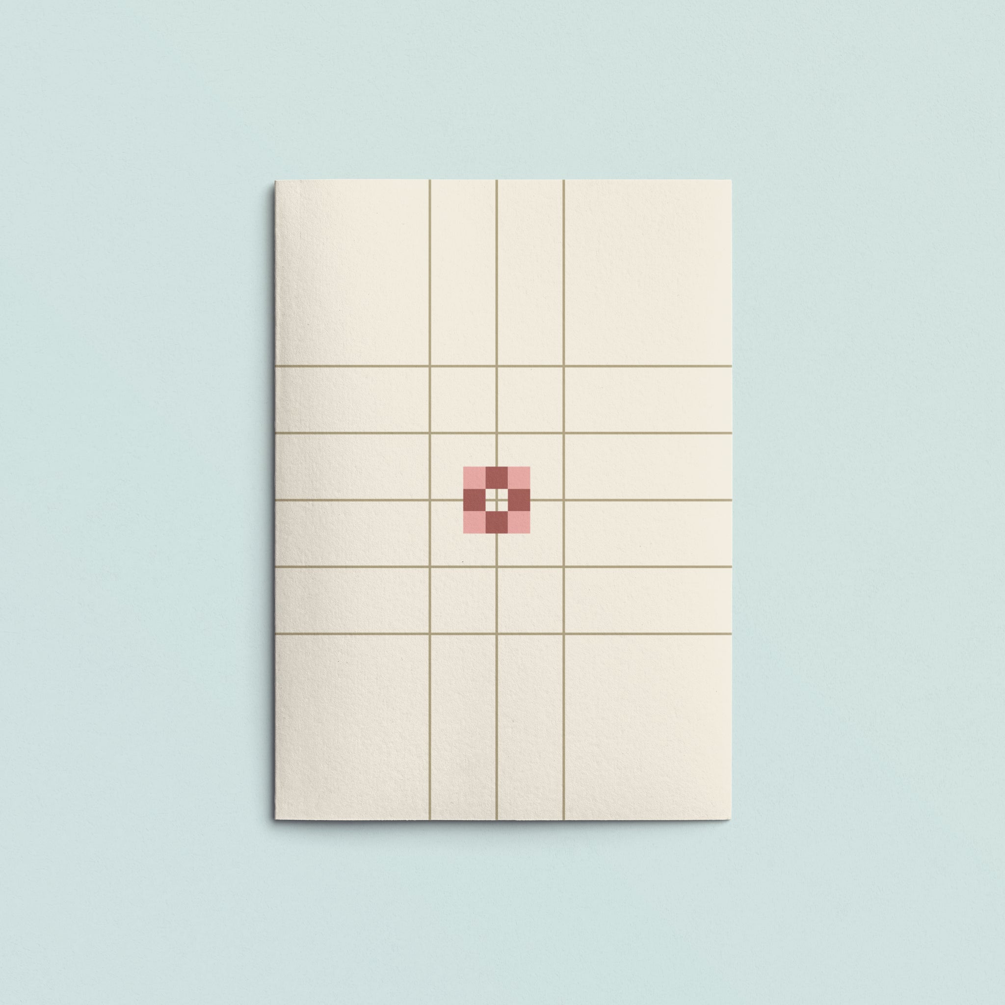 Folded Card | Patch Grid Cream