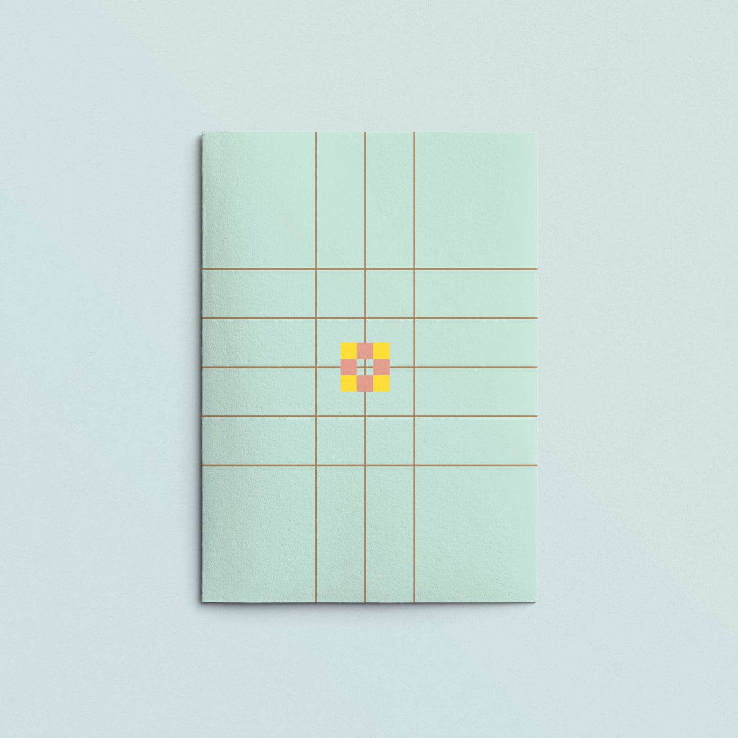 Folded Card | Patch Grid Mint