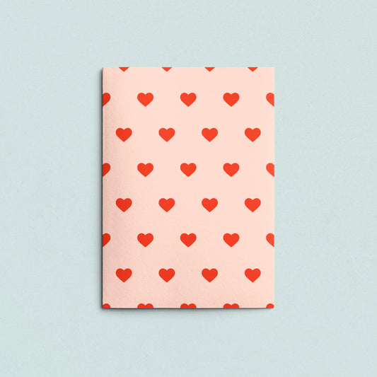 Folded Card | Hearts Nude