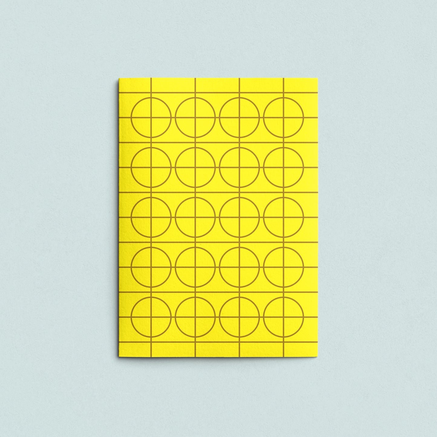 Folded Card | Solid Grid Yellow
