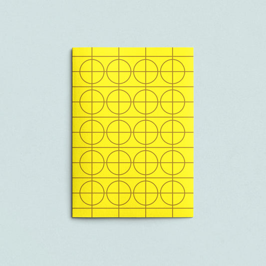 Folded Card | Solid Grid Yellow