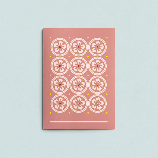 Folded Card | Vintage Flower Rose