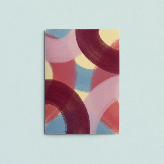 Folded Card | Painted Lilac Ovals