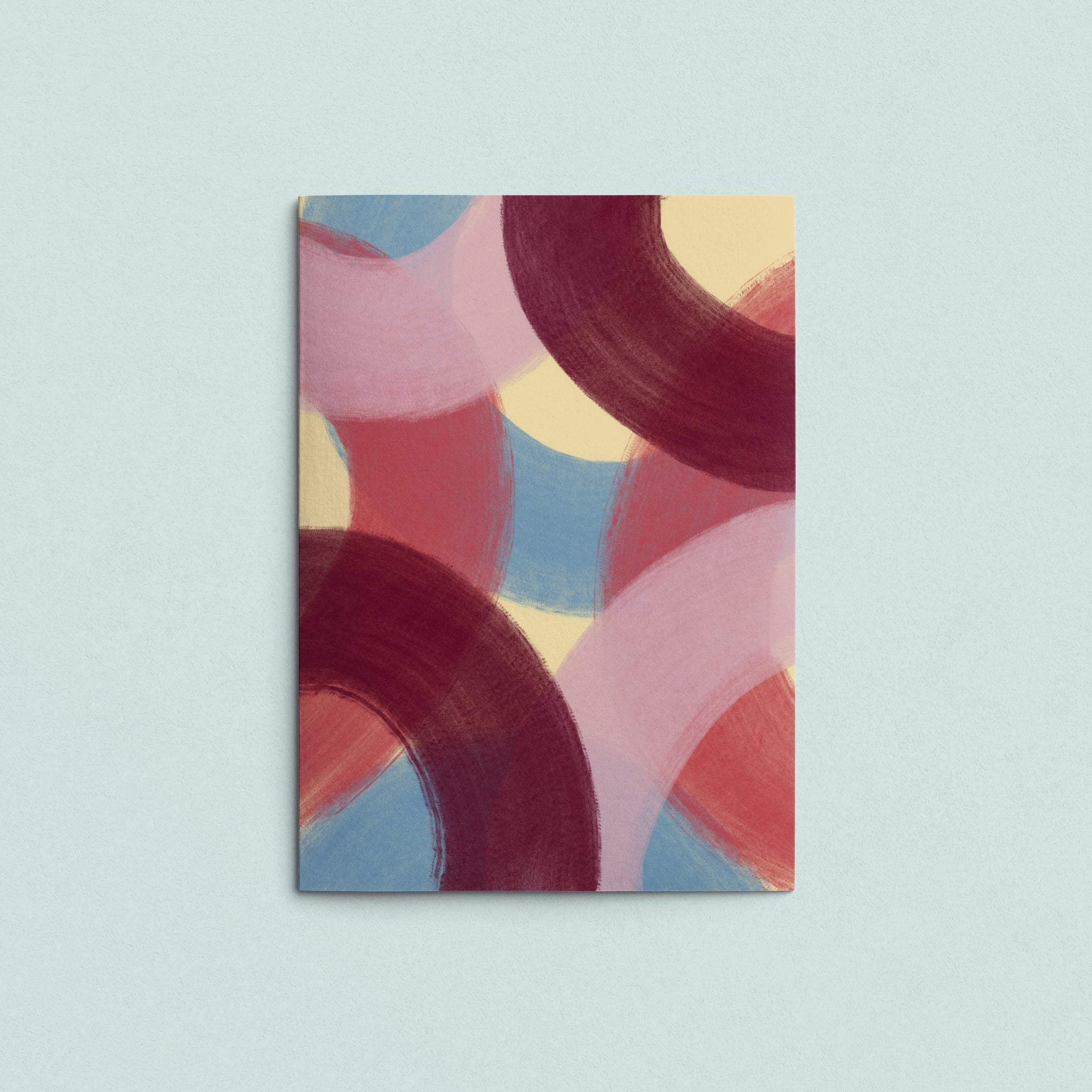 Folded Card | Painted Lilac Ovals