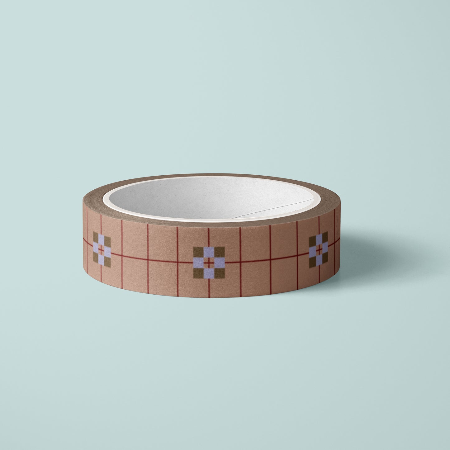 Washi tape | Flowerblock Mocca