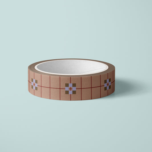 Washi tape | Flowerblock Mocca