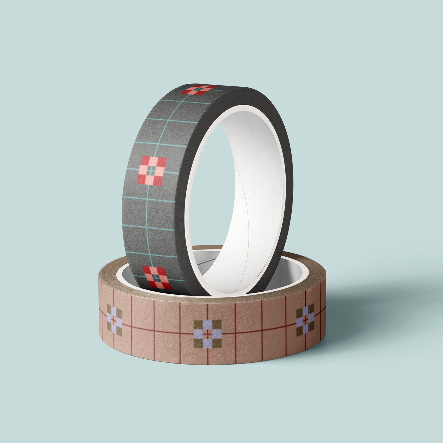 Washi tape | Flowerblock Mocca
