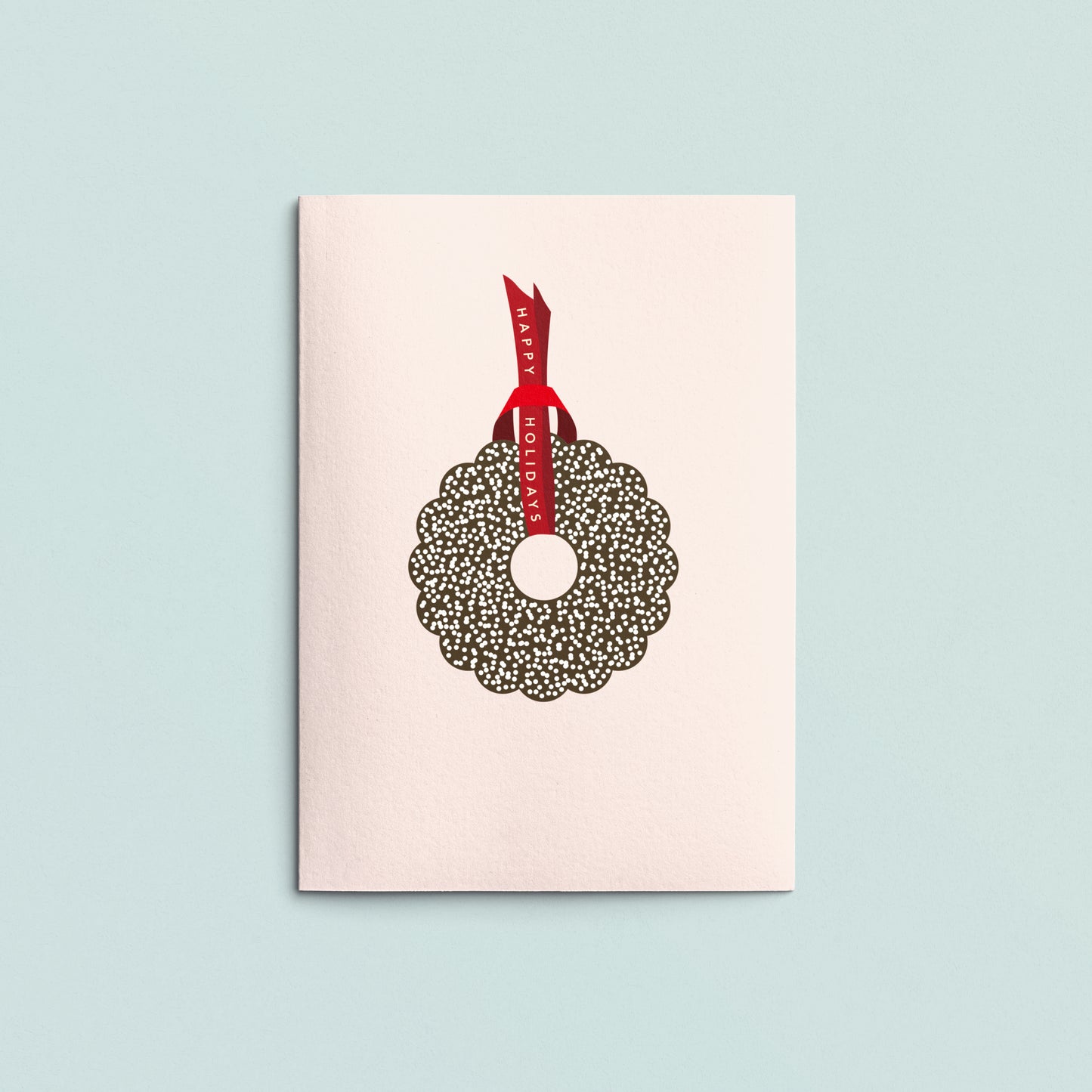Folded Card | Xmas Choco Pink