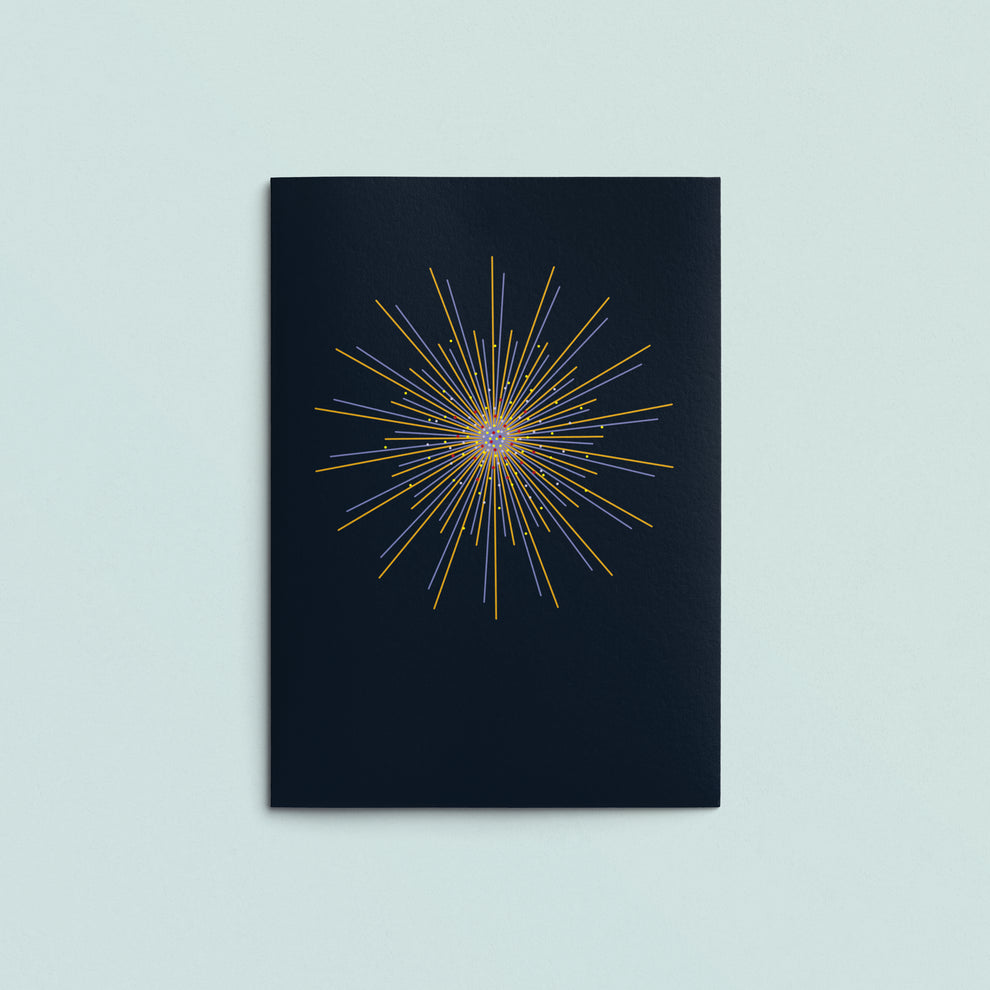 Folded Card | Firework Night Sky – LIKESTATIONERY