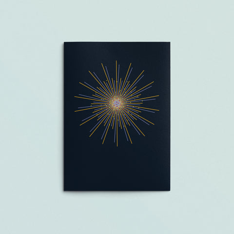 Folded Card | Firework Night Sky