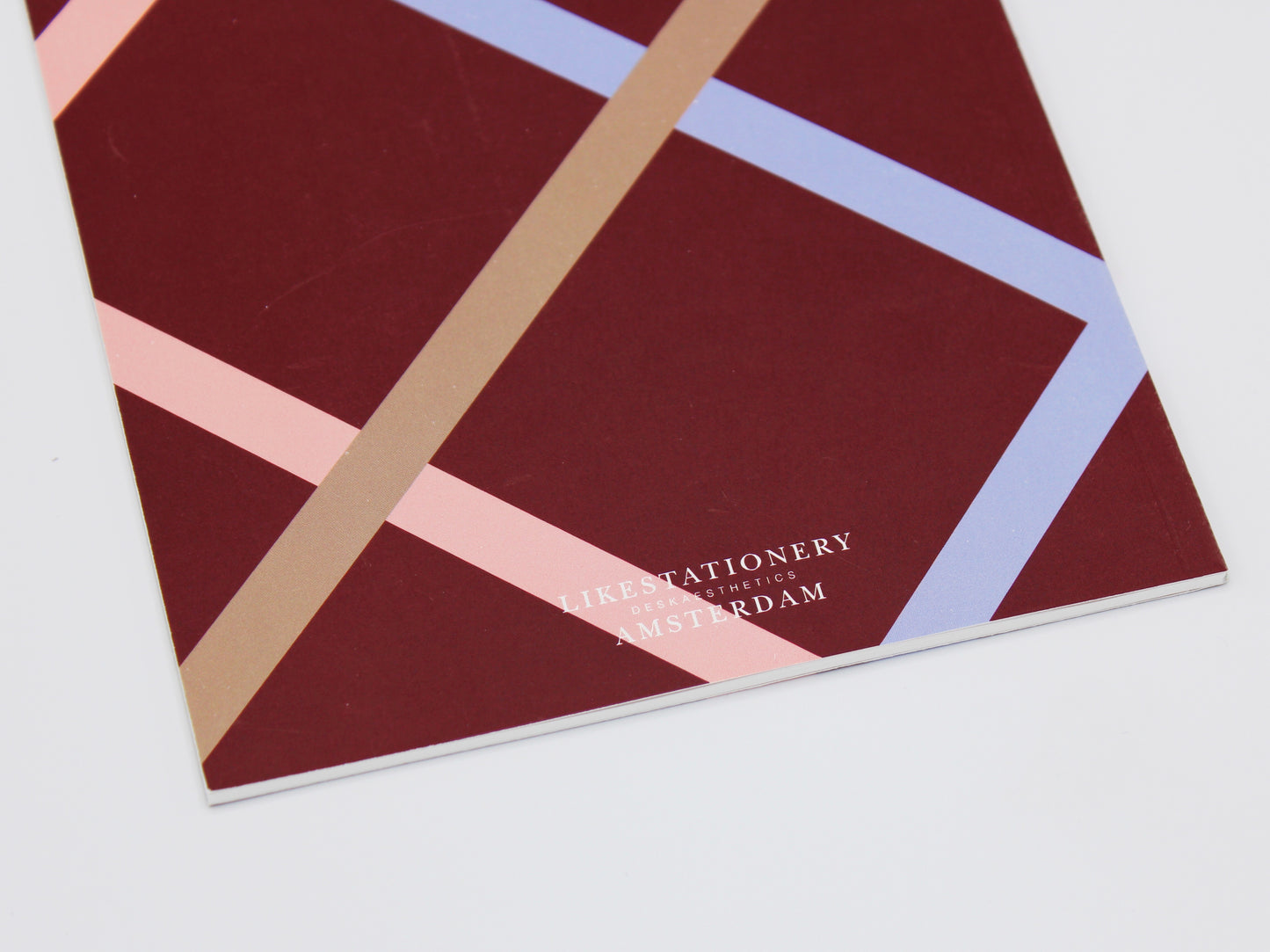 Ribbon Grid Note | Burgundy